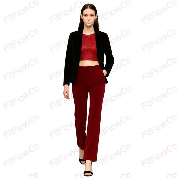 ✨ Cupcakes & Cashmere Red Sequin Crop Top  XS  Holiday / Party Ready ✨ - Picture 1 of 3